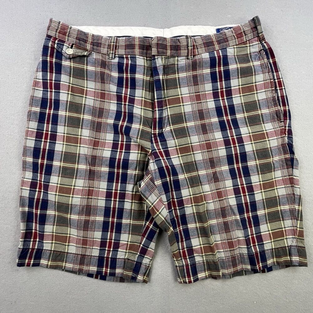 Vintage Polo Ralph Lauren Soortswear Shorts 36 Chino Madras Plaid Golf Preppy